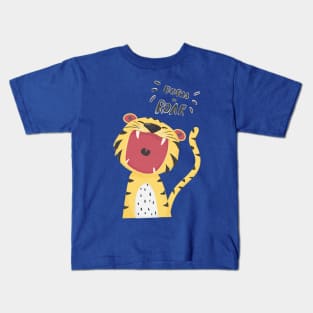 Tiger born to roar cute cartoon for boy kids t-shirt, great for birthday gift Kids T-Shirt